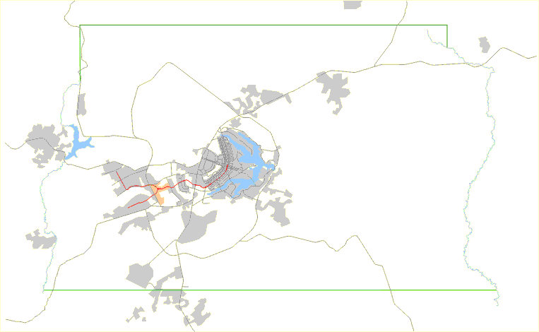 Mapa de localização de Águas Claras em relação ao DF e Entorno