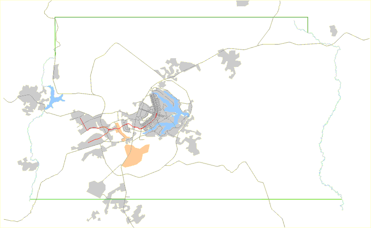 Localização do Setor de Mansões Park Way (SMPW) em relação ao DF e Entorno