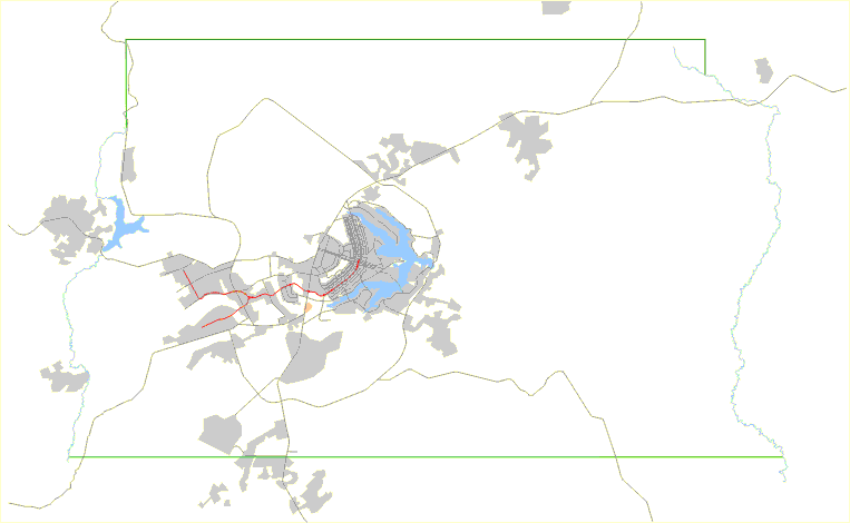 Localização da Candangolândia em relação ao DF e Entorno