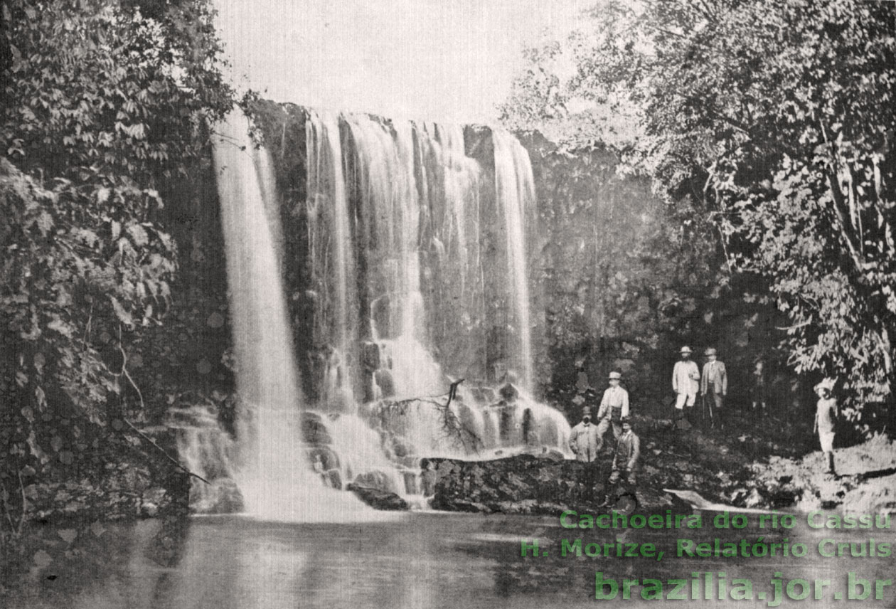 Missão Cruls na cachoeira do rio Cassu
