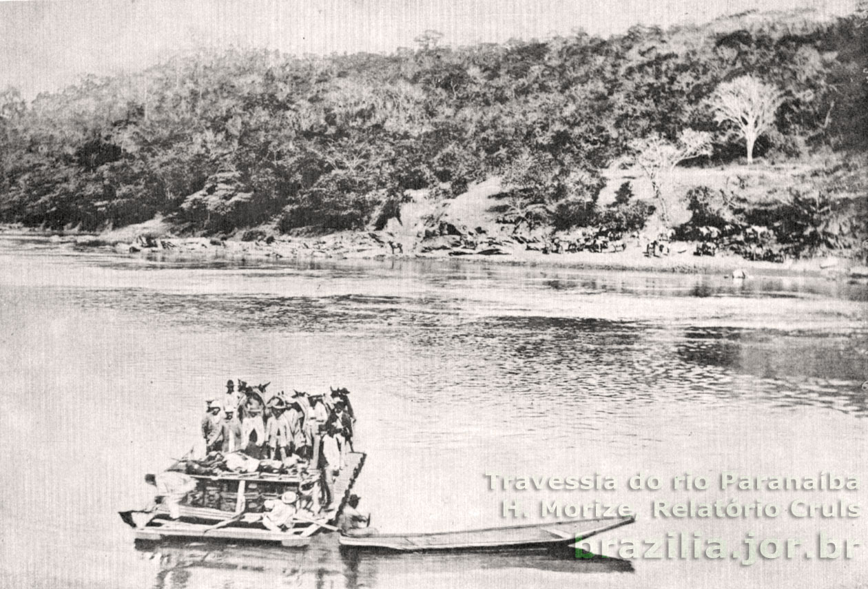 Travessia do rio Paranaíba entre Minas e Goiás pela Missão Cruls