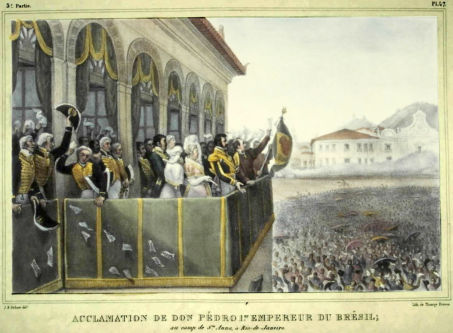 Aclamação de D. Pedro I, por Debret