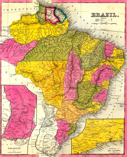 Extensão do Pernambuco até o Planalto Central, na época da Independência