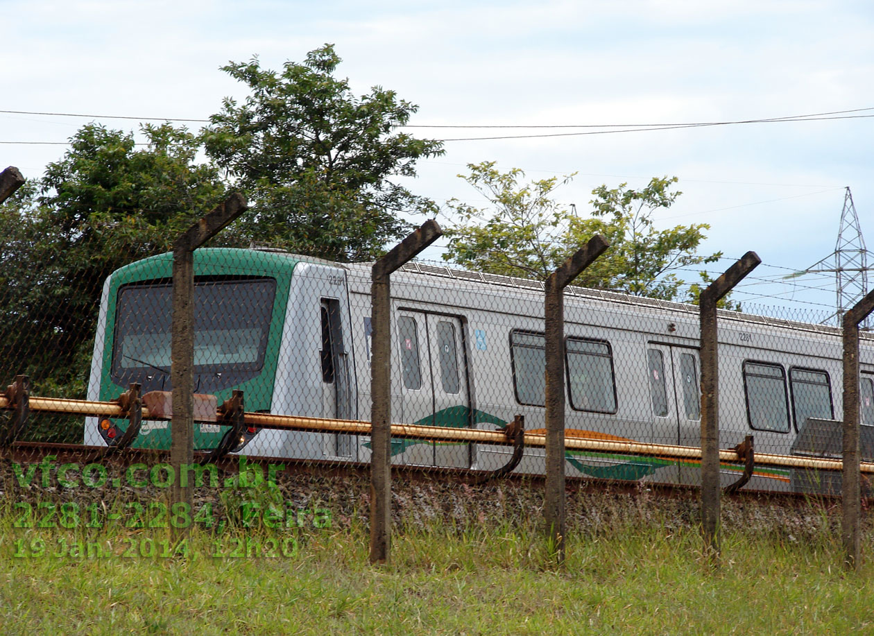 Trem-unidade elétrico (TUE) 2281-2284 do Metrô de Brasília