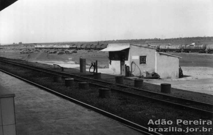 Antigo abastecimento de locomotivas na estação de trem de Brasília