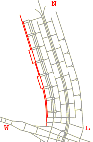 Mapa de localização das vias W4 e W5 norte