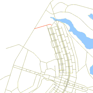 Mapa de ligação da via de ligação do final da Asa Norte à via EPIA, na altura da Água Mineral