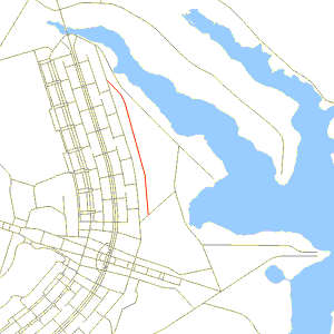 Mapa de localização da Via L3 norte, entre o campus da UnB - Universidade de Brasília e instituições próximas à L2
