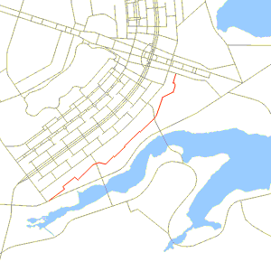 Mapa de localização da via L3 sul - Setor de Embaixadas