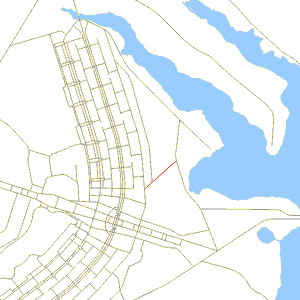 Mapa de localização da Via N4, ligando a Via L2 ao campus da  Universidade de Brasília (UnB) e ao setor de clubes norte