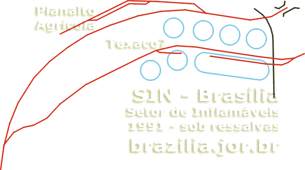 Ramais ferroviários e variante constatados no Setor de Inflamáveis em 1991